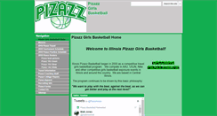 Desktop Screenshot of pizazzbasketball.com