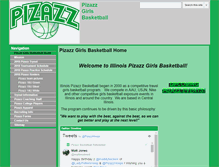 Tablet Screenshot of pizazzbasketball.com